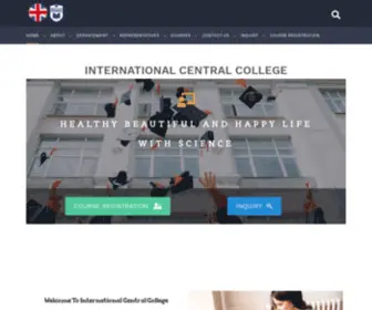 Internationalcc.uk(Internatinal Center College) Screenshot