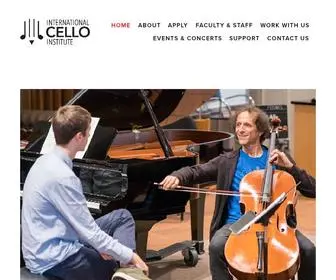 Internationalcelloinstitute.com(International Cello Institute) Screenshot