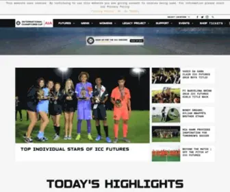 Internationalchampionscup.sg(The Premier Soccer Events and Media Company) Screenshot