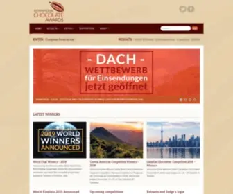Internationalchocolateawards.com(International Chocolate Awards) Screenshot