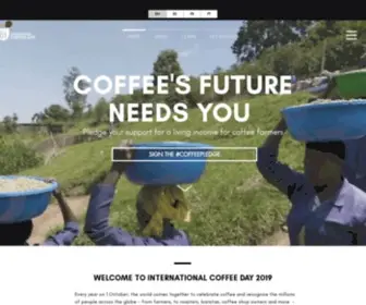 Internationalcoffeeday.org(International Coffee Day on 1 October) Screenshot
