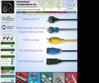 Internationalconfigurations.com(Power Cords Website) Screenshot