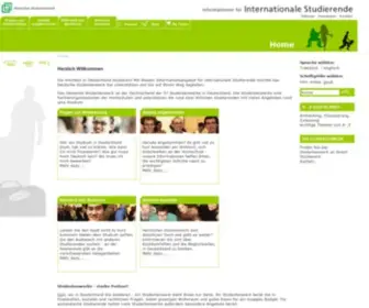Internationale-Studierende.de(Deutsches Studentenwerk) Screenshot