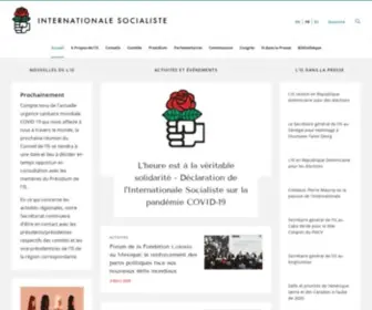 Internationalesocialiste.org(Socialist International) Screenshot