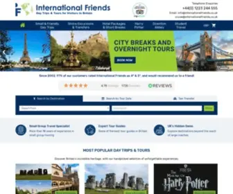 Internationalfriends.co.uk(Fully guided tours and day trips from London) Screenshot