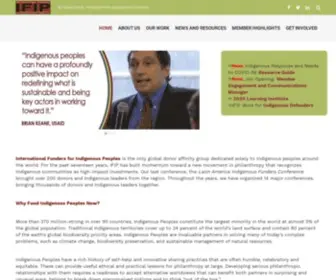Internationalfunders.org(International Funders for Indigenous Peoples) Screenshot