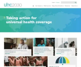 Internationalhealthpartnership.net(Taking action for universal health coverage) Screenshot