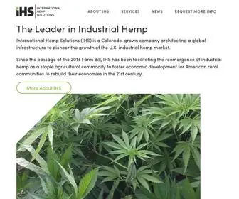 Internationalhempsolutions.com(International Hemp Solutions) Screenshot