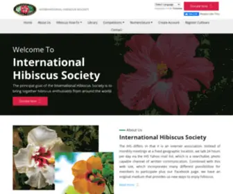 Internationalhibiscussociety.org(International Hibiscus Society) Screenshot
