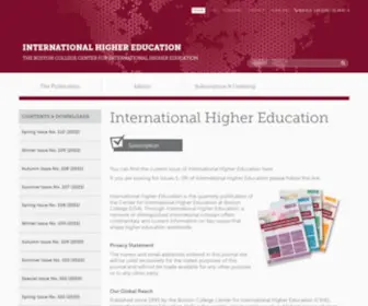 Internationalhighereducation.net(International Higher Education) Screenshot