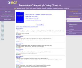 Internationaljournalofcaringsciences.org(Internation Journal Of Caring Sciences) Screenshot