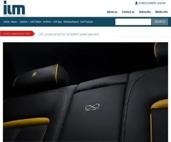 Internationalleathermaker.com(Magazine to leather industry. ILM) Screenshot