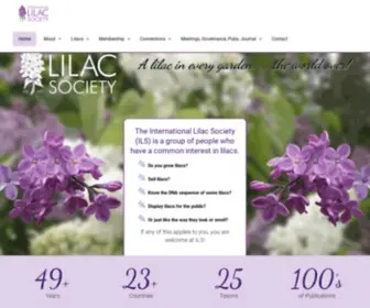 Internationallilacsociety.org(International Lilac Society) Screenshot