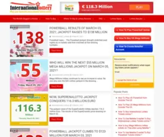 Internationallottery.org Screenshot