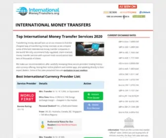 Internationalmoneytransfers.org(Internationalmoneytransfers) Screenshot