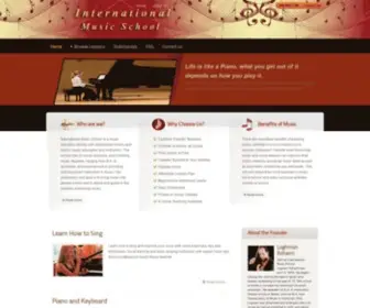 Internationalmusicschool.com(Music Lessons Piano Guitar Voice Violin Drum Tar Setar) Screenshot