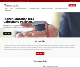 InternationalpHD.org.pk(International Ph.D) Screenshot