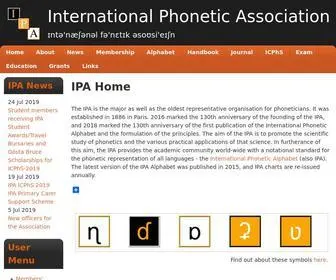 Internationalphoneticassociation.org(International Phonetic Association) Screenshot
