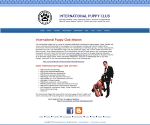 Internationalpuppyclub.com(International Puppy Club Welcomes all Puppy Contests) Screenshot