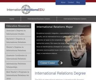 Internationalrelationsedu.org(The field of international relations) Screenshot