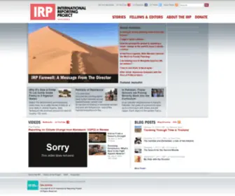Internationalreportingproject.org(International Reporting Project) Screenshot