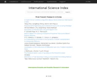 Internationalscienceindex.org(International Science Index) Screenshot