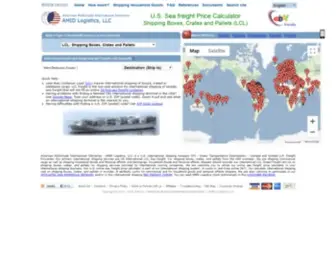 Internationalshippingusa.com(International Shipping Company) Screenshot