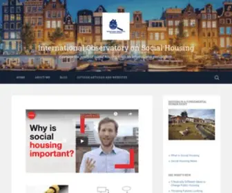 Internationalsocialhousing.org(Examine the world of social housing from an international perspective) Screenshot