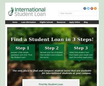 Internationalstudentloan.com(International Student Loans for Foreign and Study Abroad Students) Screenshot