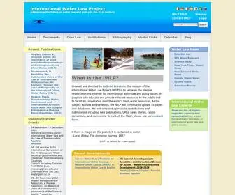 Internationalwaterlaw.org(International Water Law Project) Screenshot