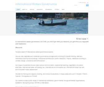 Internationalwatersgovernance.com(International Waters Governance) Screenshot