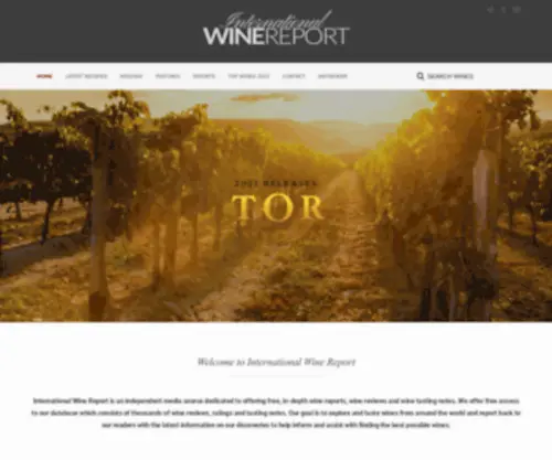 Internationalwinereport.com(International Wine Report) Screenshot