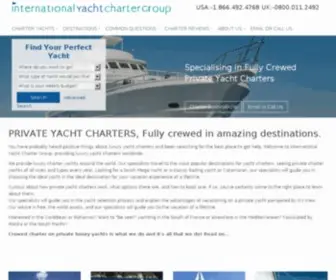 Internationalyachtchartergroup.com(Crewed yacht charter) Screenshot