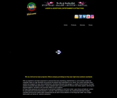 Internatlaser.com(Laser Show Systems Sales/Rental Entertainment/Advertising) Screenshot