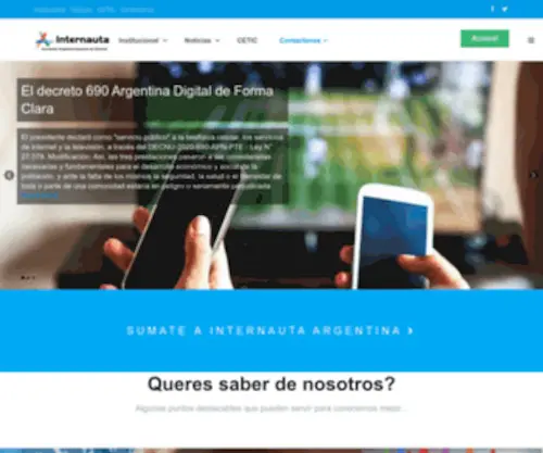 Internauta.org.ar(Argentina) Screenshot