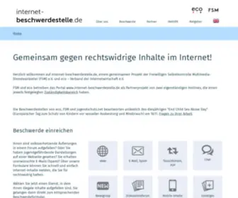 Internet-Beschwerdestelle.de(Internet Beschwerdestelle) Screenshot