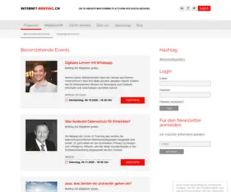 Internet-Briefing.ch(Die Schweizer Mastermind Plattform der Digitalisierung) Screenshot