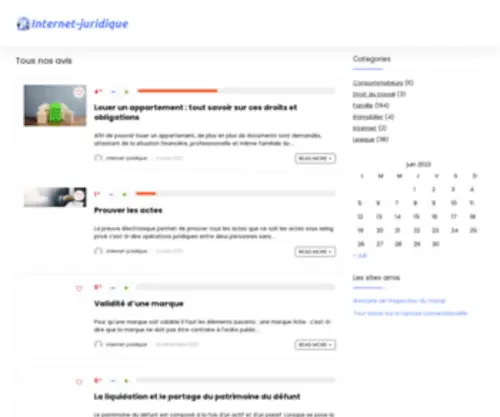 Internet-Juridique.net(Internet Juridique) Screenshot