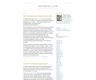 Internet-Law.de(Internet Law) Screenshot