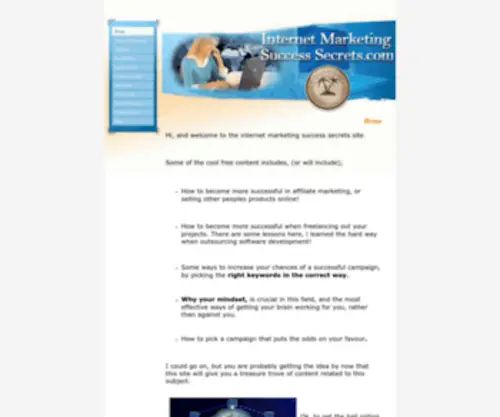 Internet-Marketing-Success-Secrets.com(Internet-marketing-success-secrets - Home) Screenshot