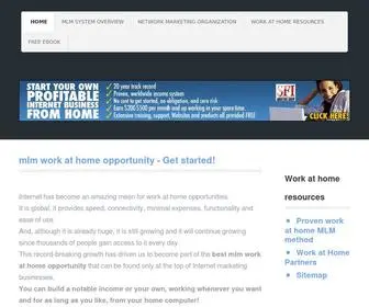 Internet-MLM-Home-Business-Opportunity.com(Work at Home mlm Business Opportunity) Screenshot