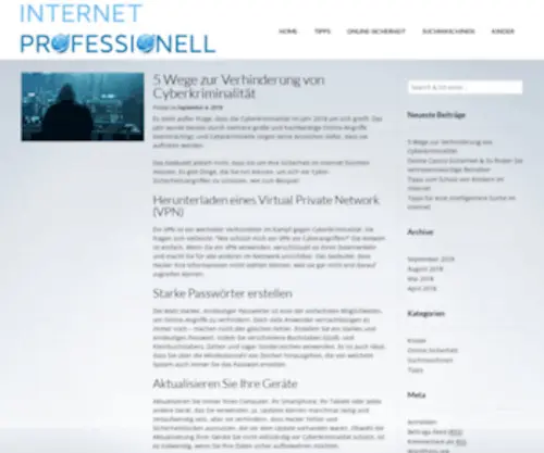 Internet-Pro.de(Die Welt des Internets abdecken) Screenshot