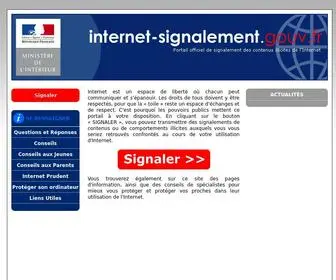 Internet-Signalement.gouv.fr(Portail officiel de signalements de contenus illicites) Screenshot