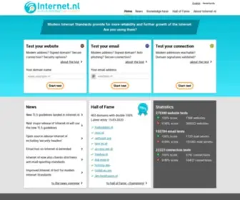 Internet.nl(Test for modern Internet Standards like IPv6) Screenshot