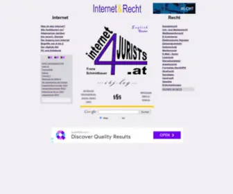Internet4Jurists.at(Internet und Recht) Screenshot
