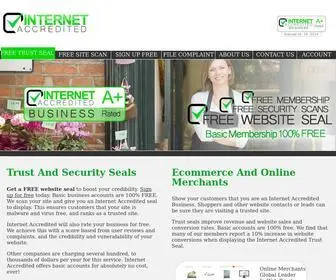 Internetaccredited.com(Free Web Trust Seal) Screenshot