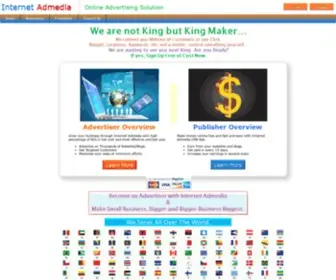 Internetadmedia.com(Advertisers) Screenshot