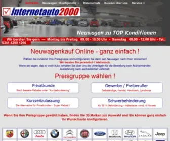 Internetauto2000.de(Neuwagenkauf Online) Screenshot