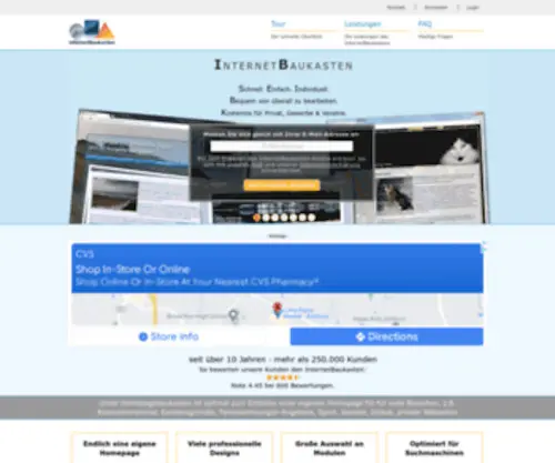 Internetbaukasten.de(Kostenlose Homepage erstellen mit dem InternetBaukasten 2.0) Screenshot