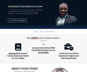 Internetcasharchive.com(It's time to start a rewarding online business. Internet Cash Achive) Screenshot